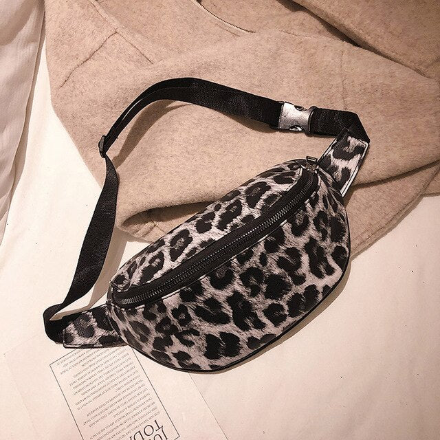 LEOPARD PRINTED WAIST BAG