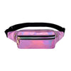 HOLOGROMIC FRON ZIPPER DETAILED WAIST BAG