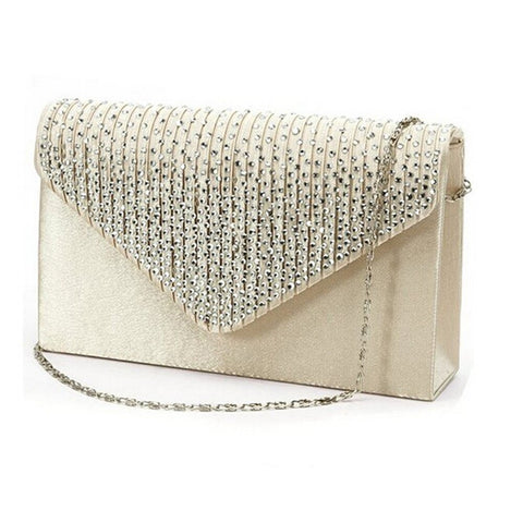 DIAMON TASSEL DETAILED NIGHT BAG