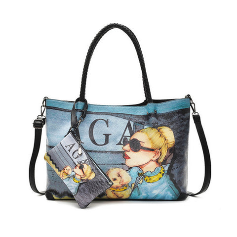 CLASSICAL PAINTING DETAILED HANDBAG