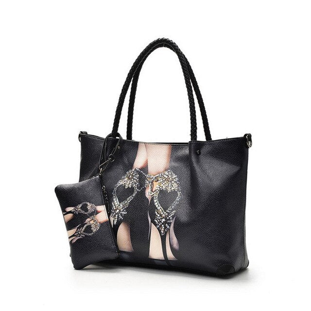 LADY GAGA PRINTED LARGE CAPACITY BAG