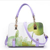 LILAC FLORAL PRINTED HANDBAG