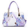 LILAC FLORAL PRINTED HANDBAG