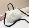 PINK FLUFFY SHOULDER BAG