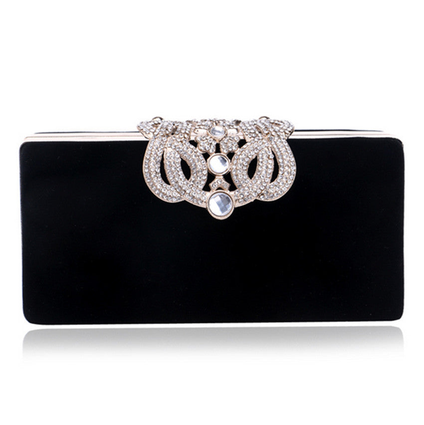 BLACK VELVET CLUTCH