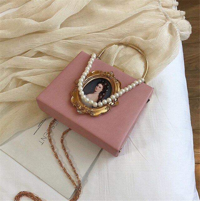 CLASSICAL PAINTING DETAILED HANDBAG