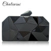 GOLD HEXAGON METAIL NIGHT BAG