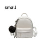 STONE SOLID PU LEATHER SMALL BACKPACK