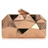 GOLD HEXAGON METAIL NIGHT BAG